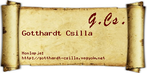 Gotthardt Csilla névjegykártya