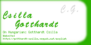 csilla gotthardt business card